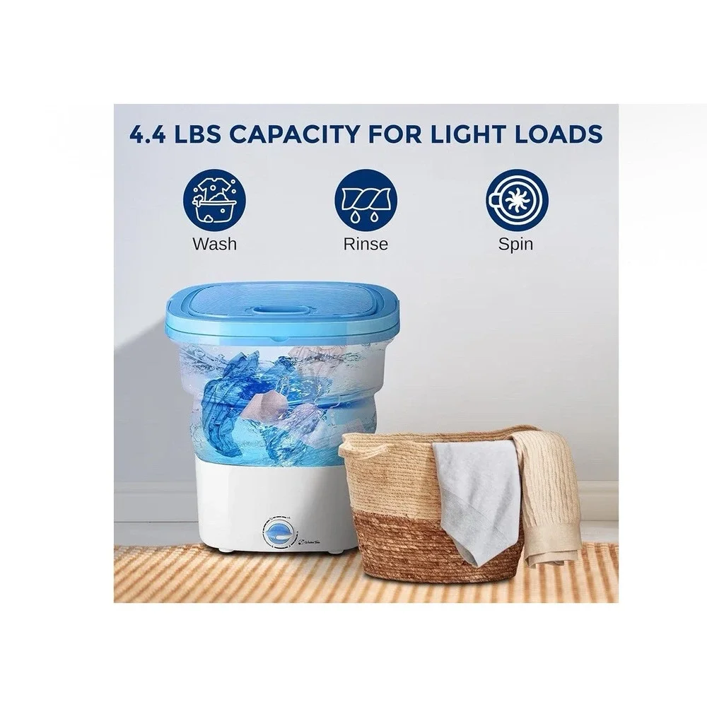 Pyle Pure Clean Foldable Mini Washing‎ Machine – Portable & Lightweight
